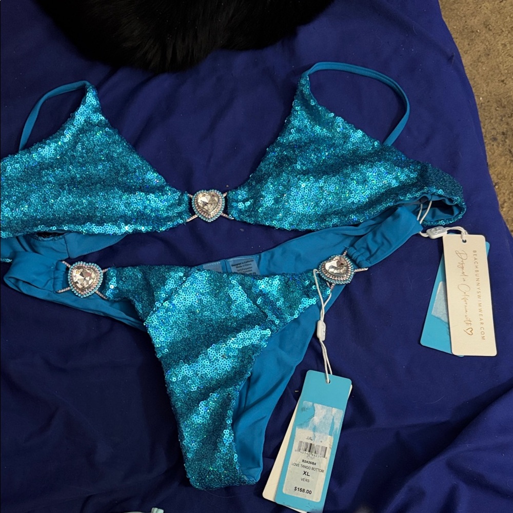 Beach Bunny Blue Sequin Bikini